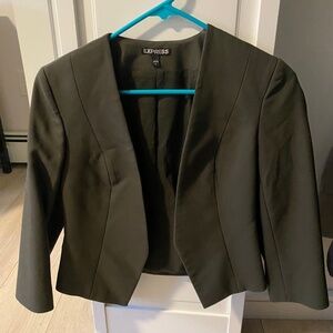 Express olive green blazer